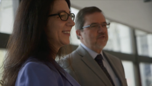 Dr. Maurice Bitran and Catherine Paisley smiling