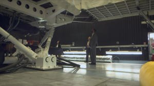 Robotic equipment in a large research lab